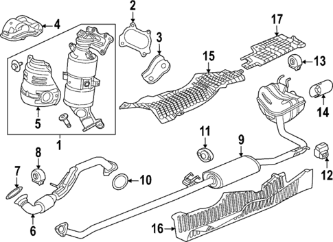 Exhaust Components for 2023 Honda HR-V #0