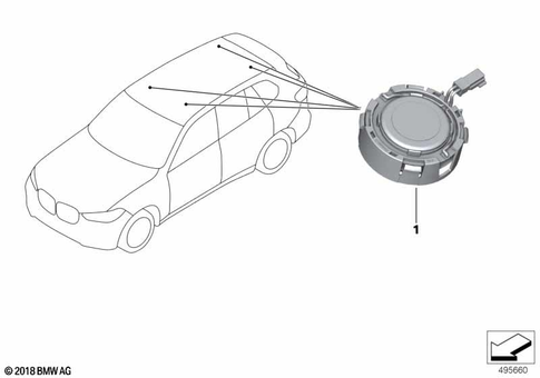 Single Parts Loudspeaker for 2019 BMW X6 M50iX #12