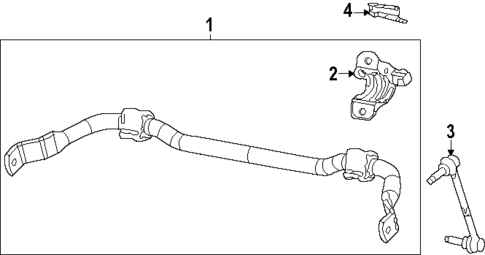 Stabilizer Bar & Components for 2022 Jeep Grand Cherokee L #2