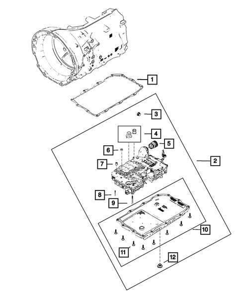 Valve Body, Accumulator, Solenoid and Parking Sprag for 2024 Ram 1500 #0