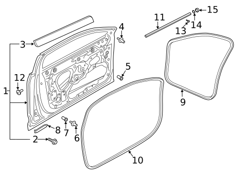 Door & Components for 2025 Audi A6 allroad #0