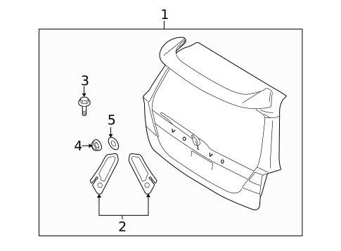 Spoiler for 2010 Volvo V70 #0