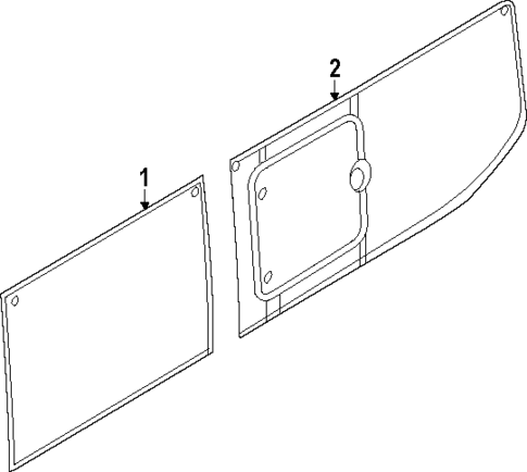 Glass - Side Panel for 2025 Ford Transit-350 #5