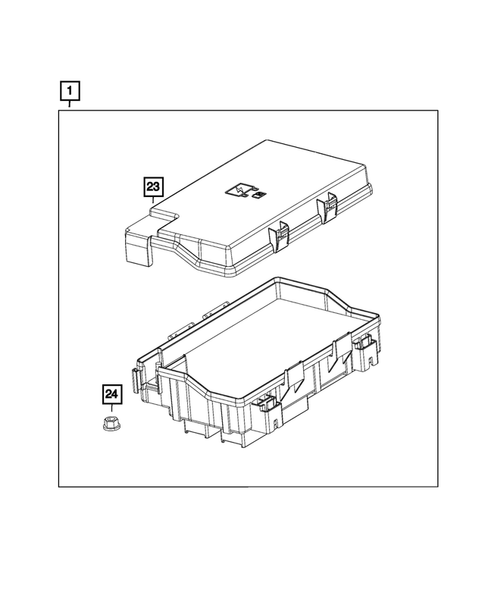 Power Distribution Center, Fuse Block, Junction Block, Relays and Fuses for 2019 Ram 1500 Classic #0