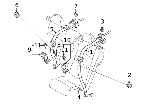 Seat Belt for 2007 Volvo S40 #0