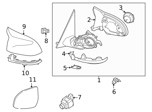 Mirrors for 2024 BMW X6 #0