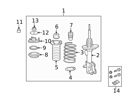 Struts & Components for 2013 Acura ZDX #0