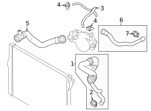Hoses & Pipes for 2016 BMW M6 Gran Coupe #4