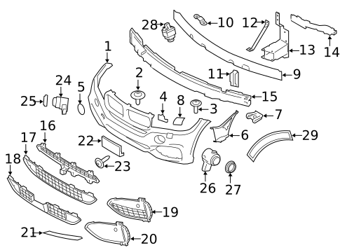 Bumper & Components - Front for 2015 BMW 428i xDrive Gran Coupe #13