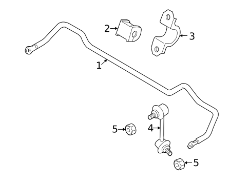 Stabilizer Bar & Components for 2009 Mazda CX-9 #1