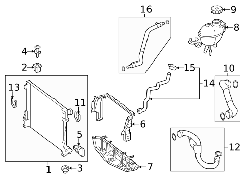 Radiator & Components for 2014 Mercedes-Benz E350 #0