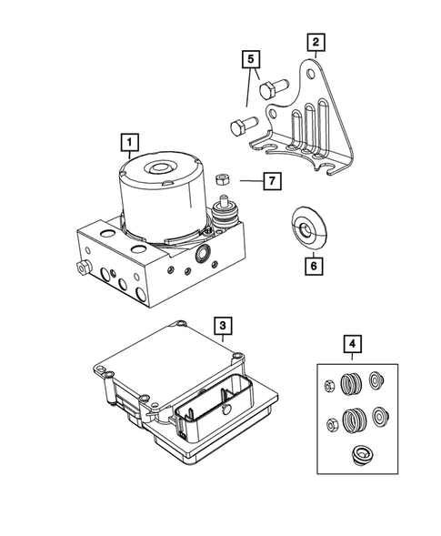 Hydraulic Control Unit, Brake Tubes and Hoses for 2012 Fiat 500 #2