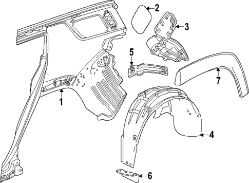 Quarter Panel & Components for 2025 GMC Terrain #0