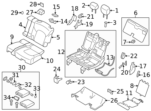 Second Row Seats for 2020 INFINITI QX80 #1