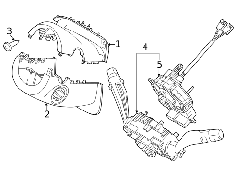 Shroud, Switches & Levers for 2023 Kia Niro EV #0