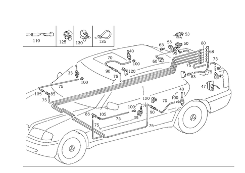 Central Locking System for 1998 Mercedes-Benz C280 #1