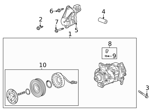 Condenser, Compressor & Lines for 2025 Cadillac CT4 #1