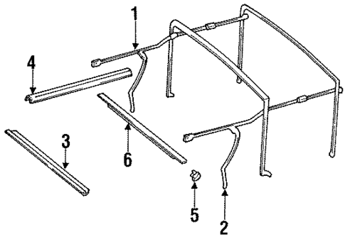 Frame & Components for 1988 Jeep Wrangler #2