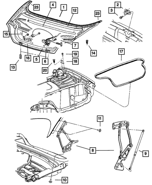 Deck Lid for 2008 Dodge Viper #0