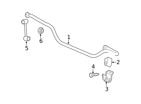 Stabilizer Bar & Components for 2014 Jeep Grand Cherokee #2