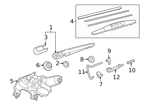 Wiper & Washer Components for 2016 Scion iM #1