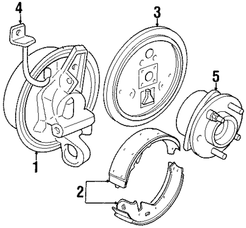 Brake Components for 1997 Oldsmobile Cutlass #0