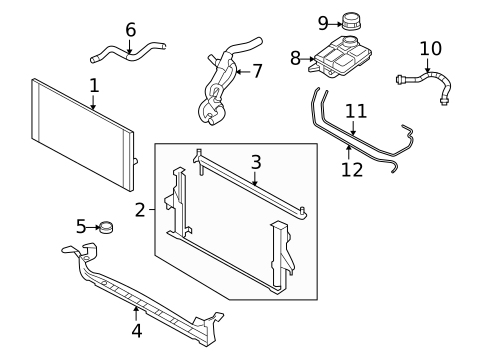 Radiator & Components for 2009 Volvo V50 #0