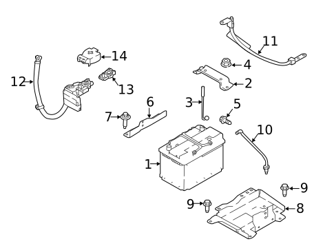 Battery for 2018 Nissan Rogue #1