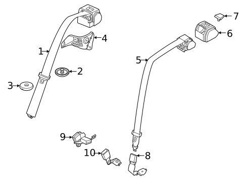 Seat Belt for 2020 BMW M235i xDrive Gran Coupe #0
