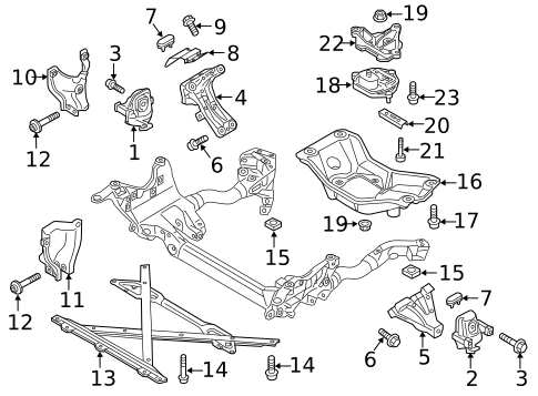 Engine & Trans Mounting for 2013 Audi Q5 #0