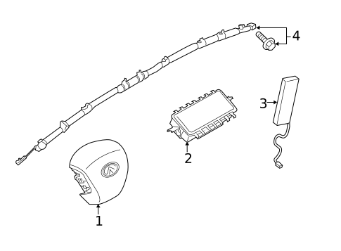 Air Bag Components for 2022 INFINITI Q50 #1