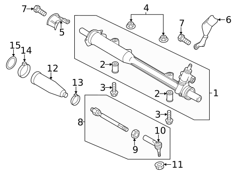 Steering Gear & Linkage for 2017 Volkswagen Touareg #0
