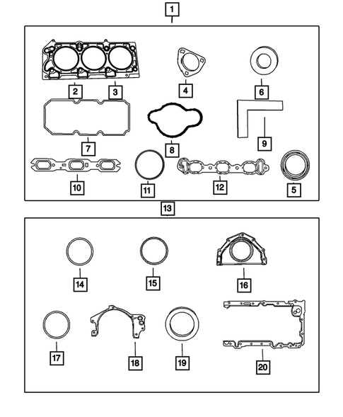 Engine Identification, Service Engines & Engine Service Kits for 2009 Dodge Nitro #0