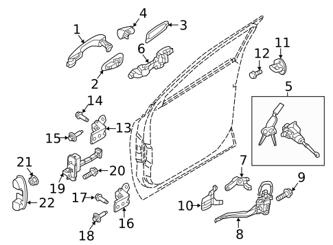 Lock & Hardware for 2019 Kia Sorento #0