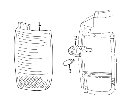 Bulbs - Chassis for 2005 Lincoln Aviator #1