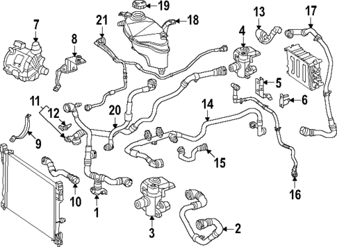Hoses & Lines for 2025 Mercedes-Benz EQE AMG #0