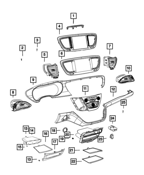Instrument Panel for 2021 Chrysler Pacifica #0