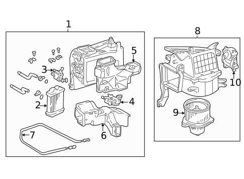 Blower Motor & Fan for 2004 Toyota Sequoia #1