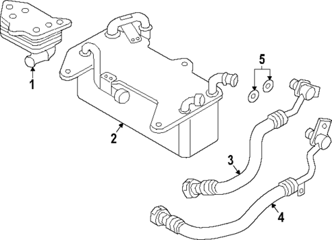 Trans Oil Cooler for 2019 Audi RS5 #0