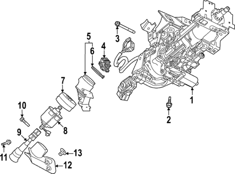 Steering Column Assembly for 2024 INFINITI QX55 #0