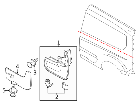 Exterior Trim - Side Panel for 2014 Ford Transit Connect #2