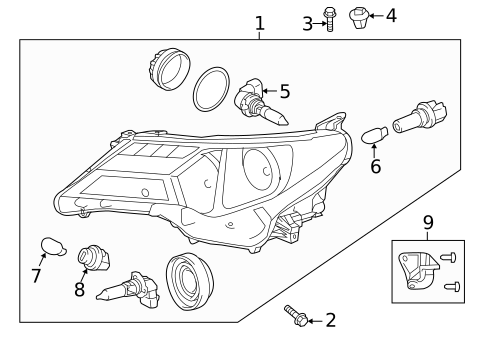 Bulbs - Chassis for 2014 Toyota RAV4 #1