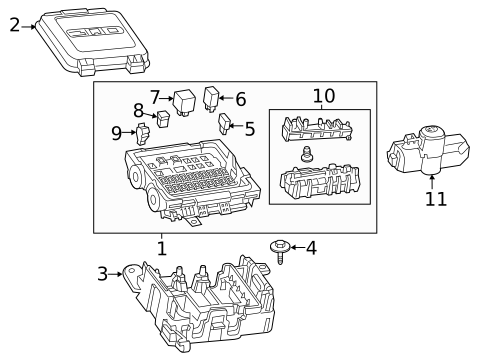 Fuse & Relay for 2019 Cadillac CT6 #0