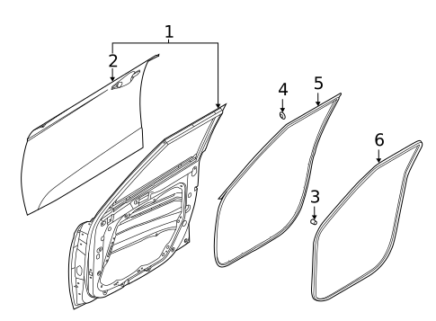 Door & Components for 2022 Kia Soul #1