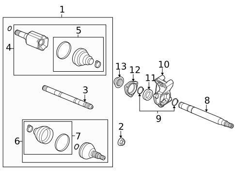 Drive Axles for 2011 Saab 9-5 #1