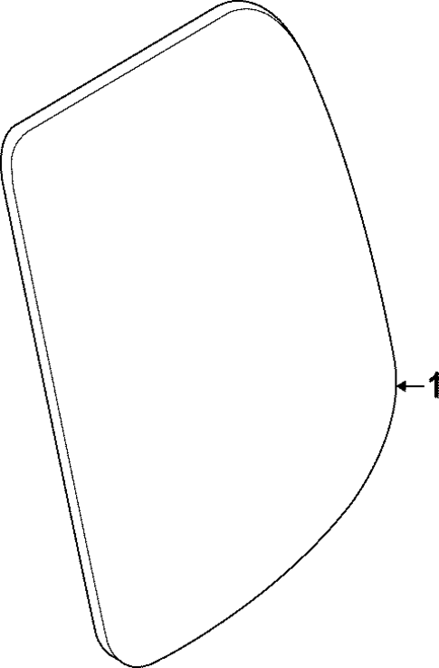 Glass - Rear Door for 2023 Nissan Frontier #1