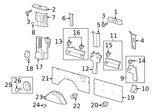 Interior Trim - Side Panel for 2021 Ford Transit-150 #10