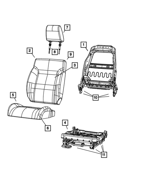 Front Seats and Attaching Parts for 2007 Dodge Nitro #3