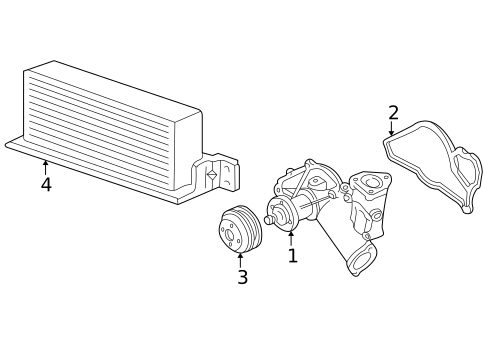 Water Pump for 1993 Ford E-350 Econoline #0