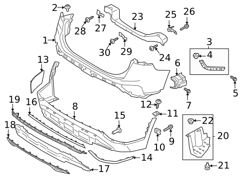 Quarter Panel & Components for 2022 Hyundai Santa Fe #2